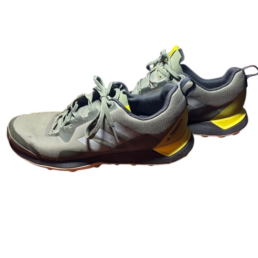 Adidas Terrex 290 Shoes Gray and Green Hiking Sneakers Men's Size 11